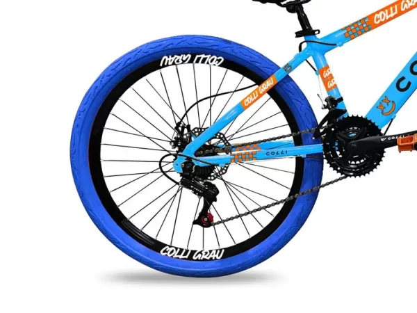 BICICLETA ARO 26 COLLI GRAU 21V AZUL CHAMPANHE