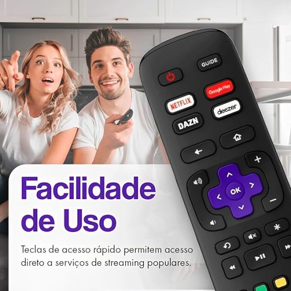 CONTROLE TV SMART AOC ROKU 9091 IMPORTADO