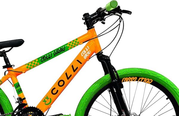 BICICLETA ARO 26 COLLI GRAU 21V LARANJA NEON