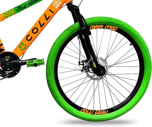 BICICLETA ARO 26 COLLI GRAU 21V LARANJA NEON