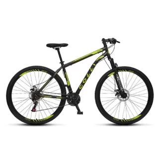 BICICLETA COLLI ATHENA ARO 29 TAMANHO 19  21V PRETO FOSCO/AMARELO NEON D