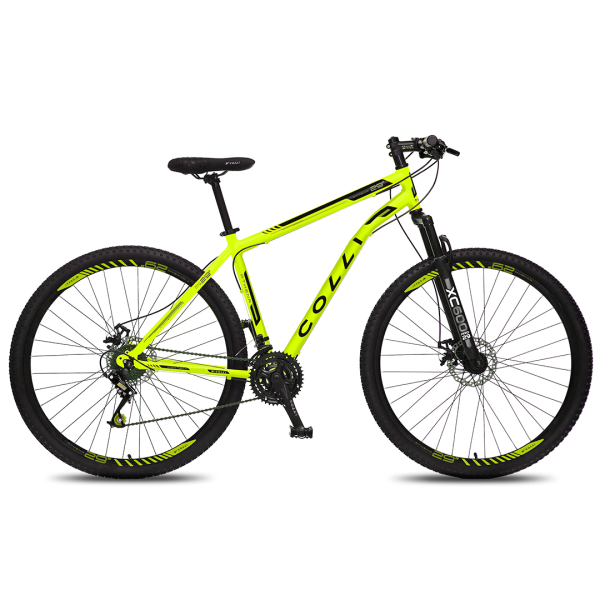 BICICLETA COLLI ATHENA ARO 29 TAMANHO 19 21V AMARELO NEON D