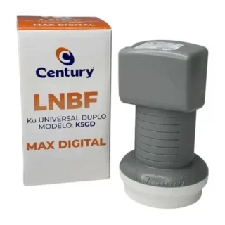 LNBF BANDA KU UNIVERSAL DUPLO MAX DIGITAL MOD K5GD CENTURY