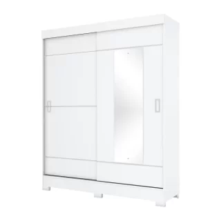 ROUPEIRO 02 PORTAS DESLIZANTE  BRANCO B66-66