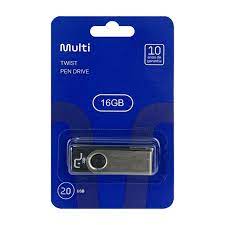 PEN DRIVE 16GB PD588 PRETO MULTILASER