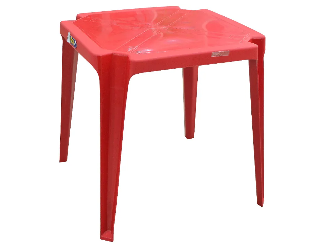 MESA CORURIPE 70X70 VERMELHA