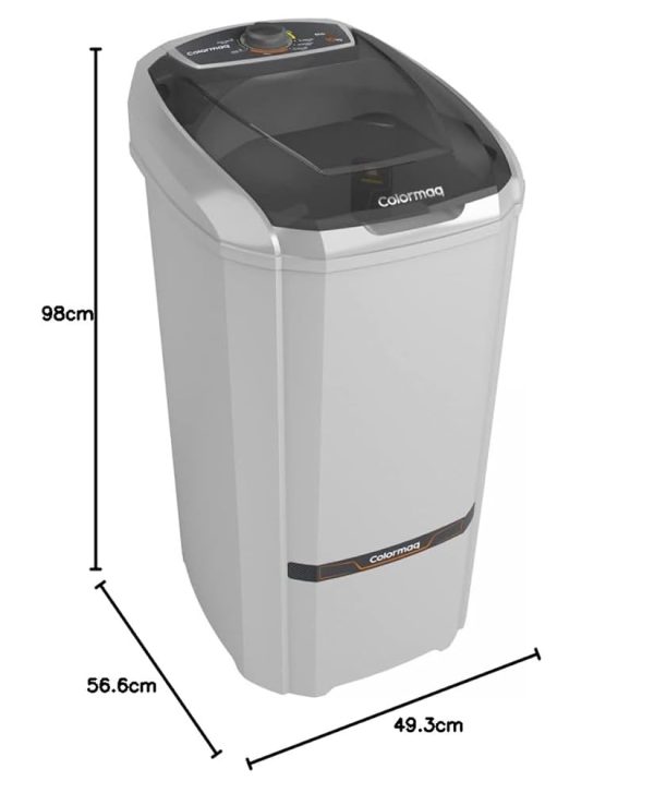 LAVADORA COLORMAQ SEMIAUTOMATICA LCS 10.0 PRATA 127V LCS10ABRANAC