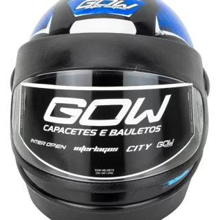 CAPACETE INTERLAGOS 58 PRETO/AZUL