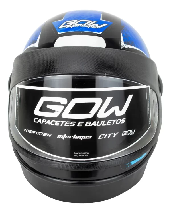 CAPACETE INTERLAGOS 58 PRETO/AZUL