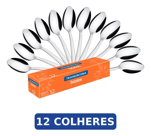 COLHER MESA INOX BUZIOS TRAMONTINA 12 UNID