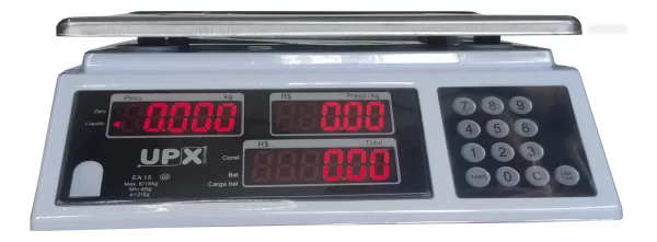 BALANÇA ELE. 15KG UPX C/BAT. LED BIVOLT