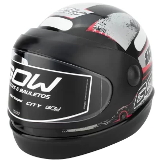 CAPACETE INTERLAGOS 58 PRETA/PRATA
