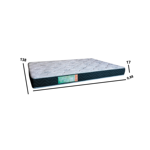 COLCHAO GREEN D-33 1,88X0,88X0,17M TEC TAMPO: GEOMETRI PTO FLOR / PRETO LISO