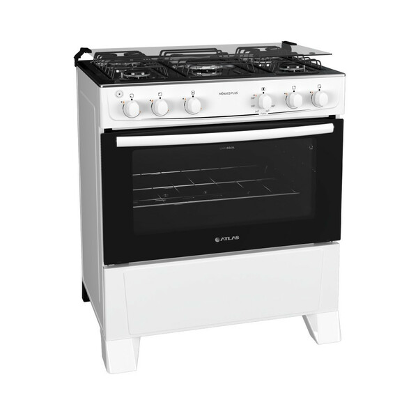 FOGAO GAS 5Q MONACO PLUS BRANCO