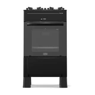 FOGAO A GAS REALCE SMART GLASS 4Q PRETO