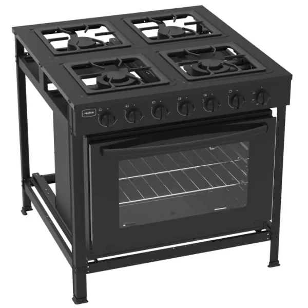 FOGAO INDUSTRIAL 4 BOCAS ATENA COM FORNO