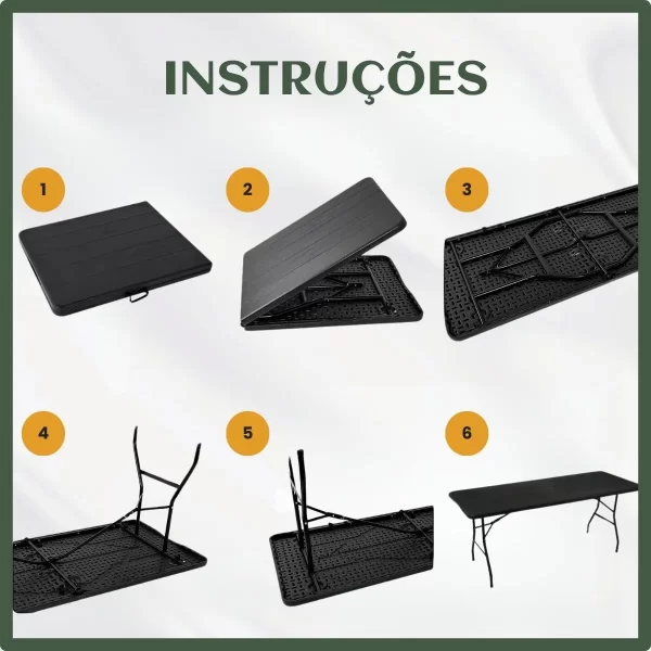 MESA DOBRAVEL CAMPER 180CM PR