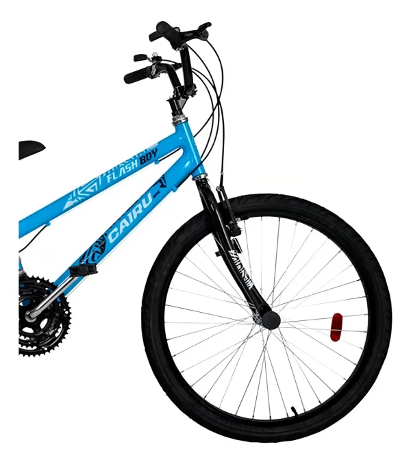 BICICLETA ARO 24 MTB REB 21M FLASH BOY AZUL
