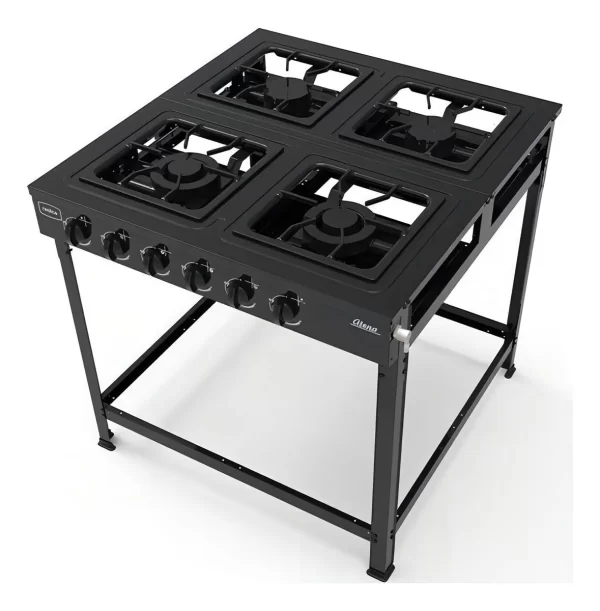 FOGAO INDUSTRIAL 4 BOCAS ATENA SEM FORNO