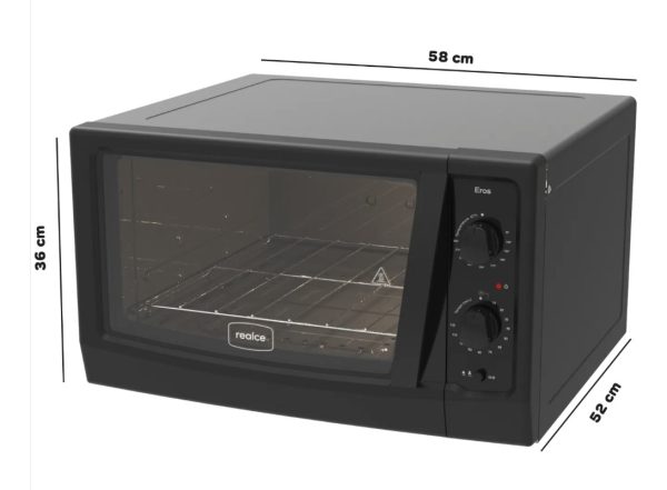 FORNO ELETRICO PRETO EROS 44 L (clear tec) 127 VOLTS