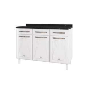 BALCAO CRISTAL TRIPLO 3GV C/TAM BRANCO