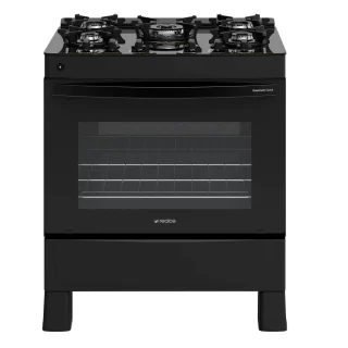 FOGAO A GAS REALCE PREMIUM GLASS 5Q PRETO