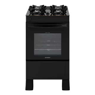 FOGAO A GAS REALCE PREMIUM GLASS 4Q PRETO