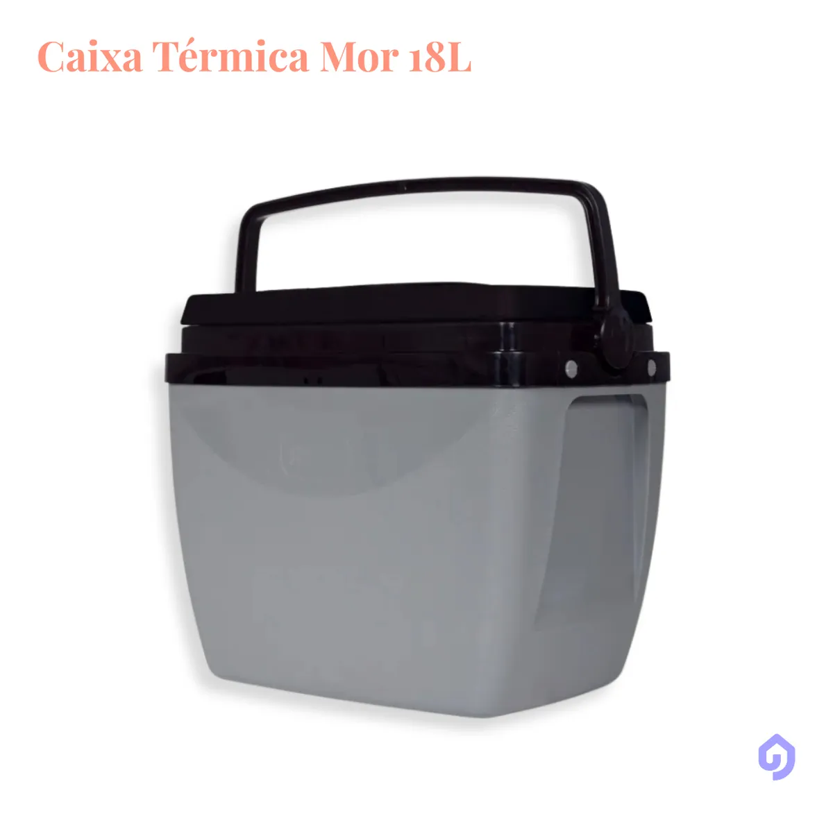 CAIXA TERMICA 18L CINZA C PRETO