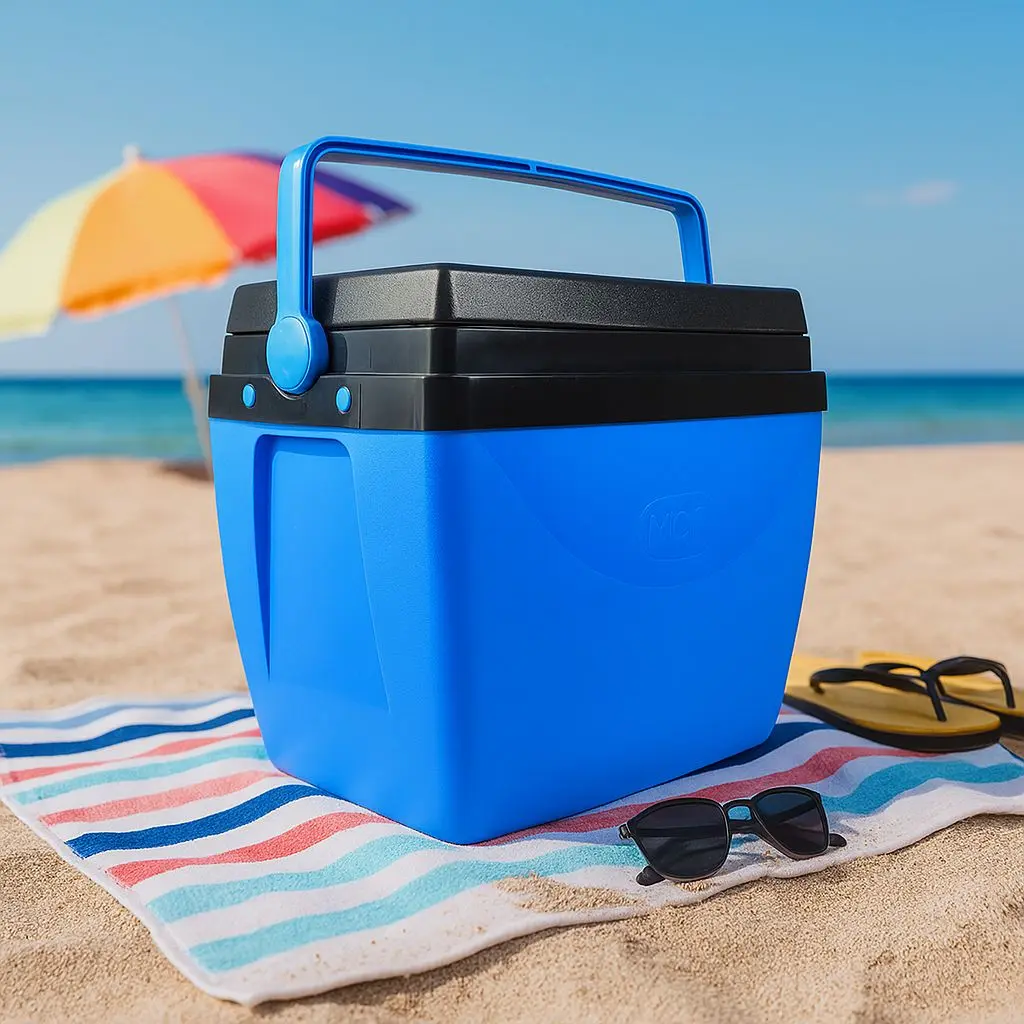 CAIXA TERMICA 18L AZUL C PRETO