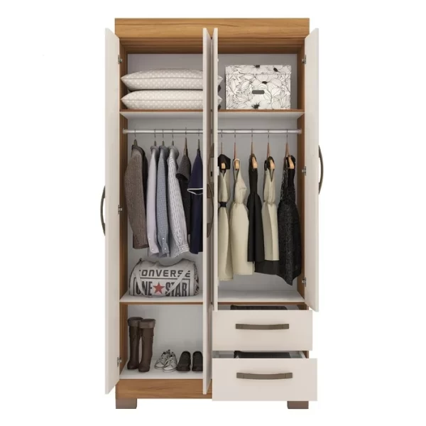 GUARDA ROUPA NT 6010  FREIJO OFF WHITE