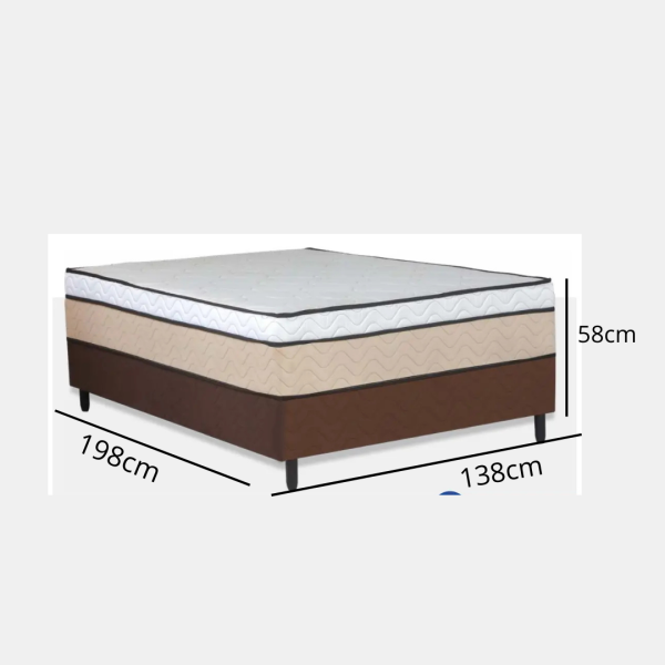 1 CAMA GLADIADOR PLUS ALT: 58X198X138
