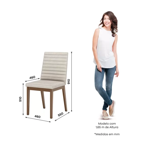 Mesa Vertice 1400mm Redonda c/ Vidro Nature/Off White