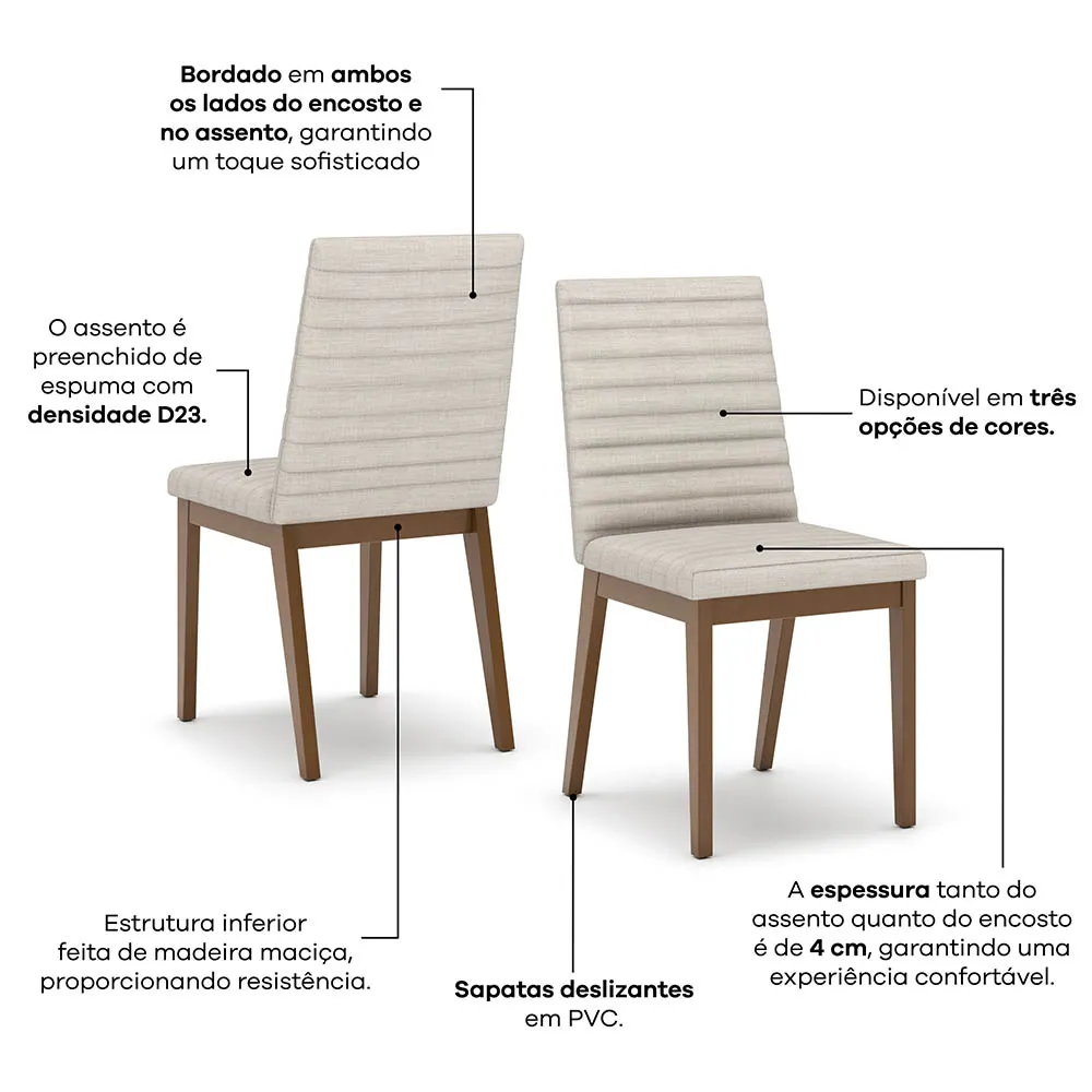 Mesa Vertice 1400mm Redonda c/ Vidro Nature/Off White