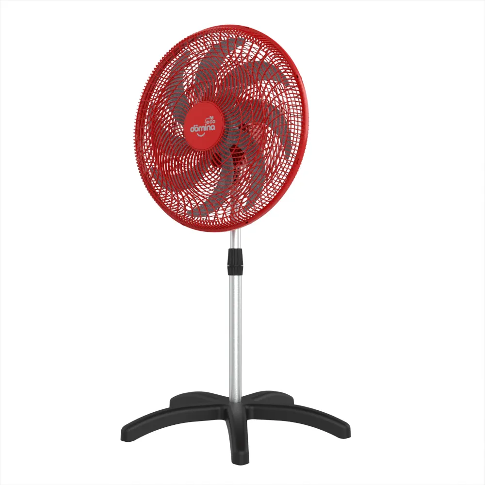VENTILADOR DOMINA ECO OSCILANTE COLUNA 60 CM 127 V VERMELHO