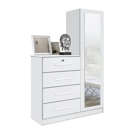 COMODA BELIZE PLUS BRANCO FOSCO LISO