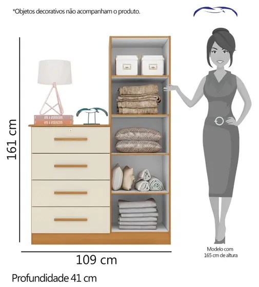 COMODA BELIZE PLUS CARV. GRIFE/ OFF WHITE