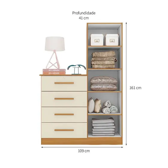 COMODA BELIZE PLUS CARV. GRIFE/ OFF WHITE