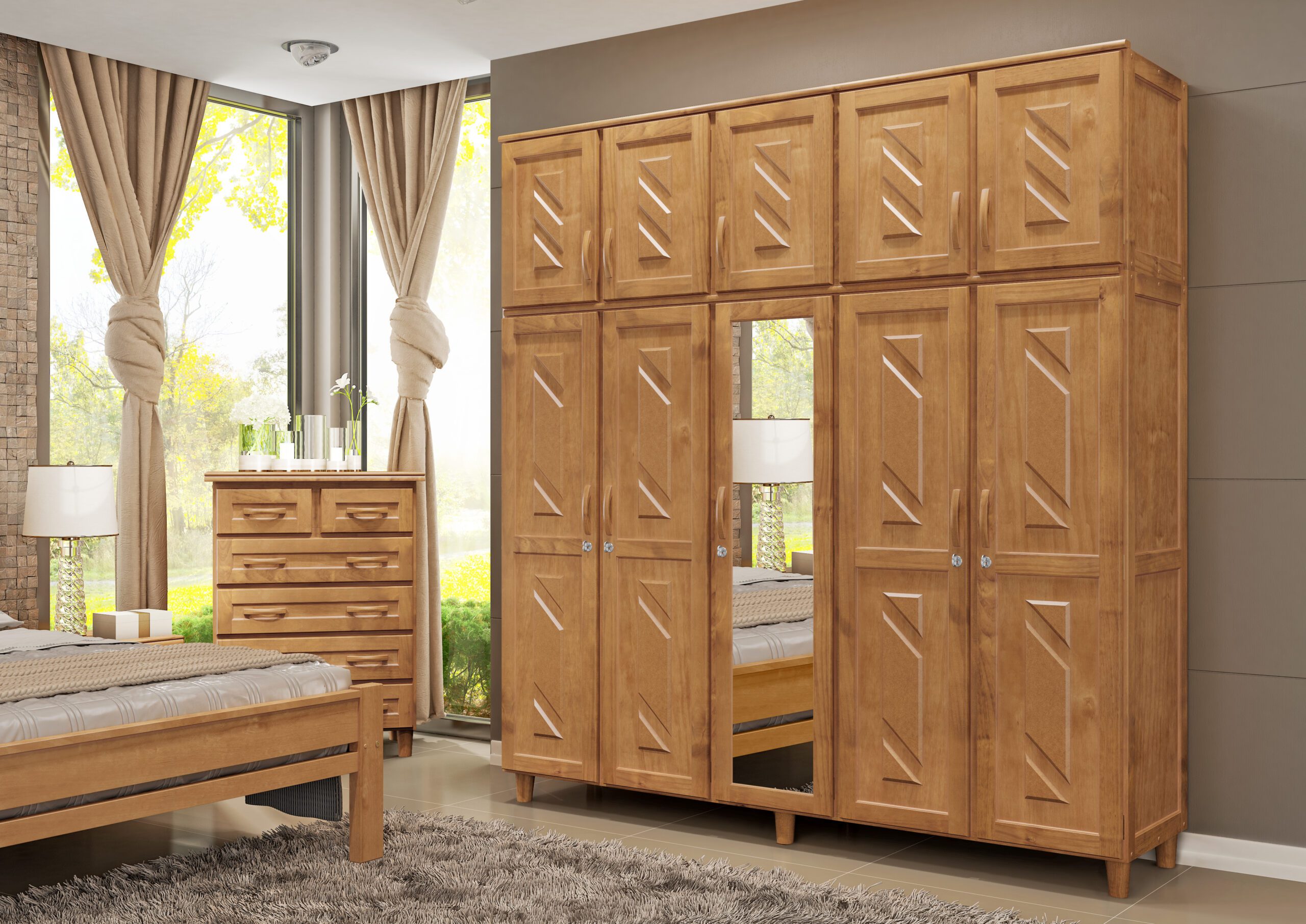 ROUPEIRO GRÉCIA 5 PORTAS FREIJO CAVAZOTTO