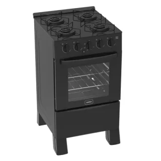 FOGÃO GÁS AZZURE 4B – PRETO FOSCO