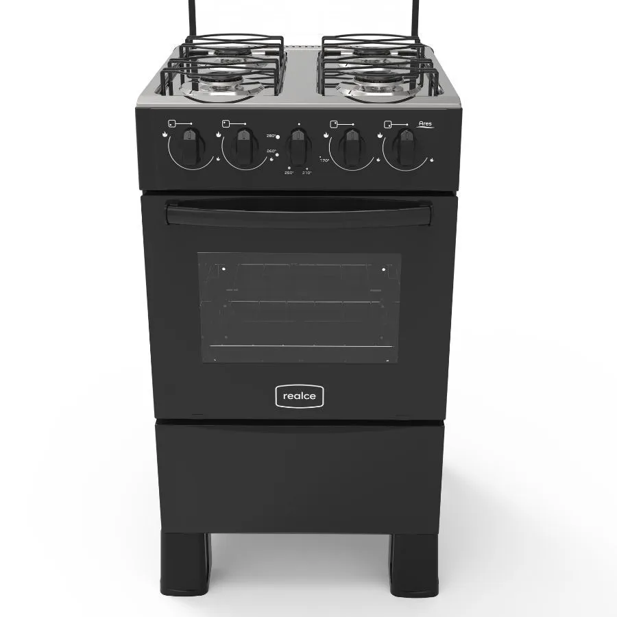 FOGAO REALCE ARES 4 BOCAS PRETO