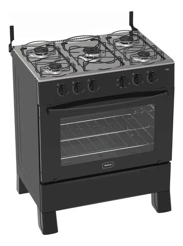 FOGAO HERA 5 BOCAS PRETO