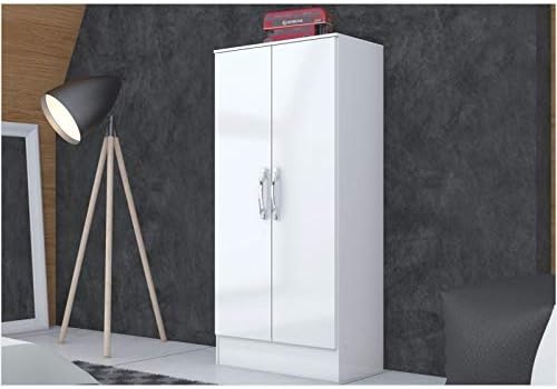 B14-10 Roupeiro Multiuso 1300mm 2 Portas Branco
