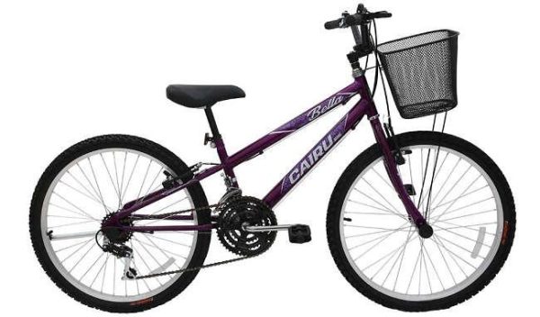 BICLETA 24 MTB 21M BELLA REB C/CT VIOL/PTO