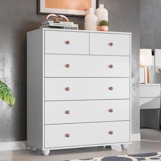 CÔMODA VITTORIA BRANCO FOSCO LISO