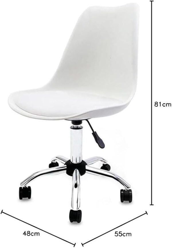CADEIRA SECRETARIA EAMES C50 BRANCA