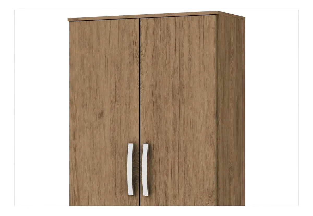 Roupeiro Multiuso 1300mm 2 Portas Rustico B14-94
