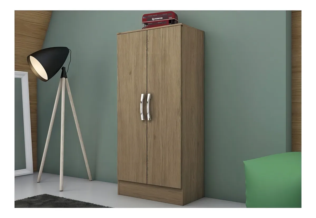 Roupeiro Multiuso 1300mm 2 Portas Rustico B14-94