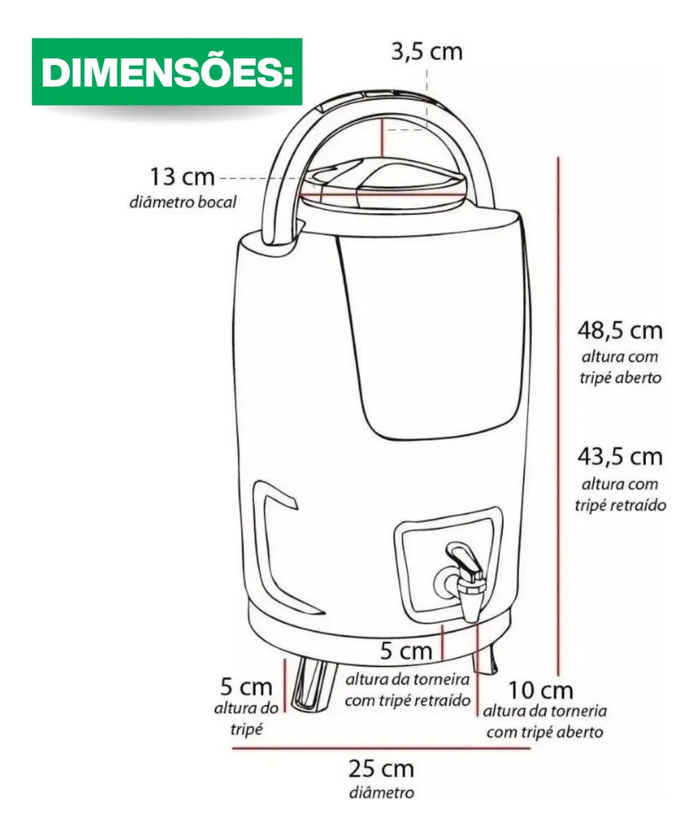 GARRAFÃO TÉRMICO12L INVICTA8712 VM