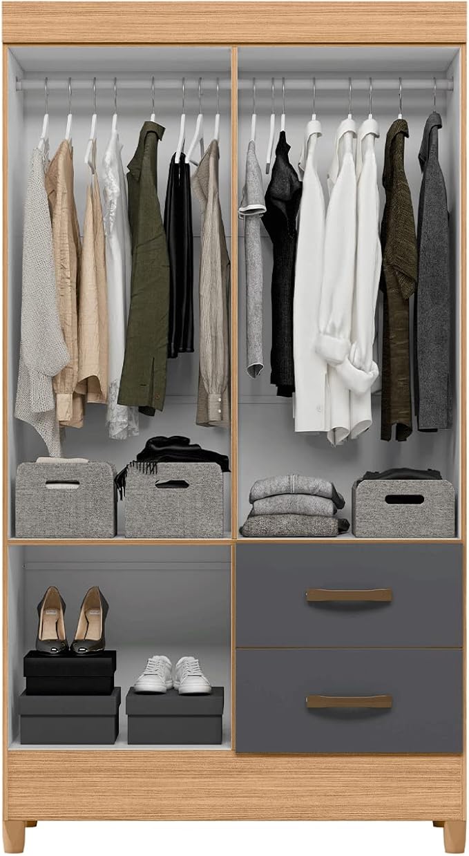 GUARDA ROUPA MOBI 4 PTS TITANIUM INT BCA FCI