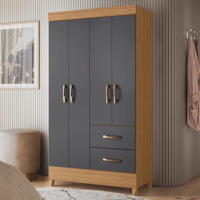 GUARDA ROUPA MOBI 4 PTS TITANIUM INT BCA FCI